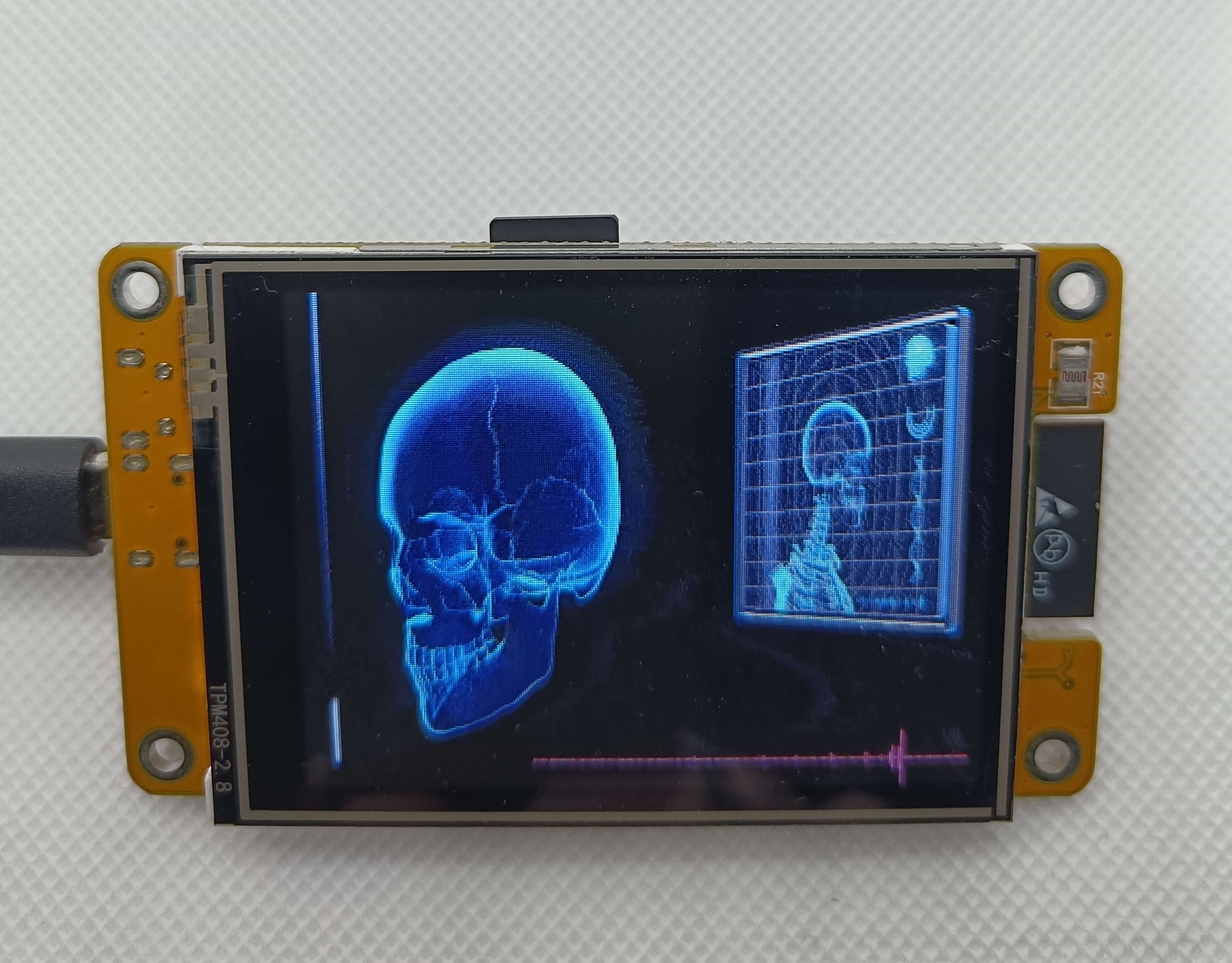 2.8 inch touch display kit for interactive cosplay props